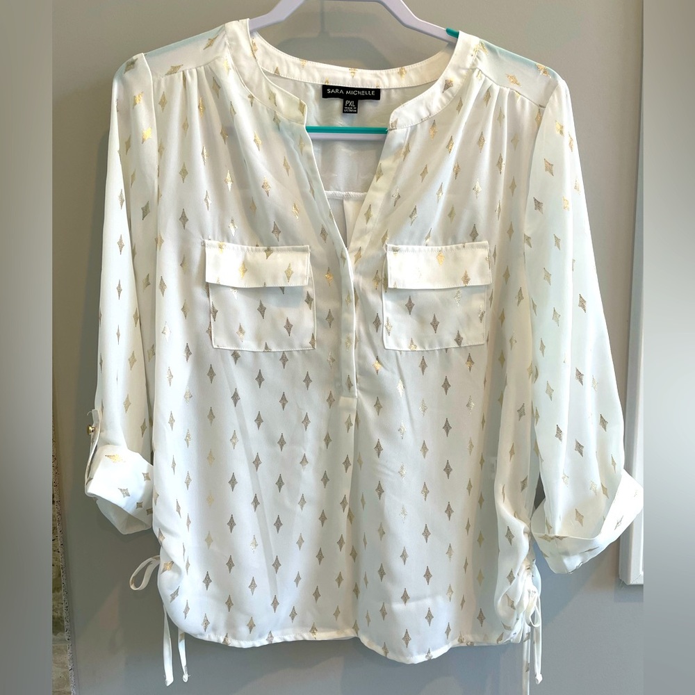 Sarah Michelle 3/4 sleeve blouse